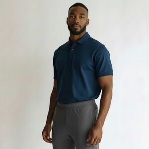 lululemon athletica Men's Teal Blue Polo Shirt XL